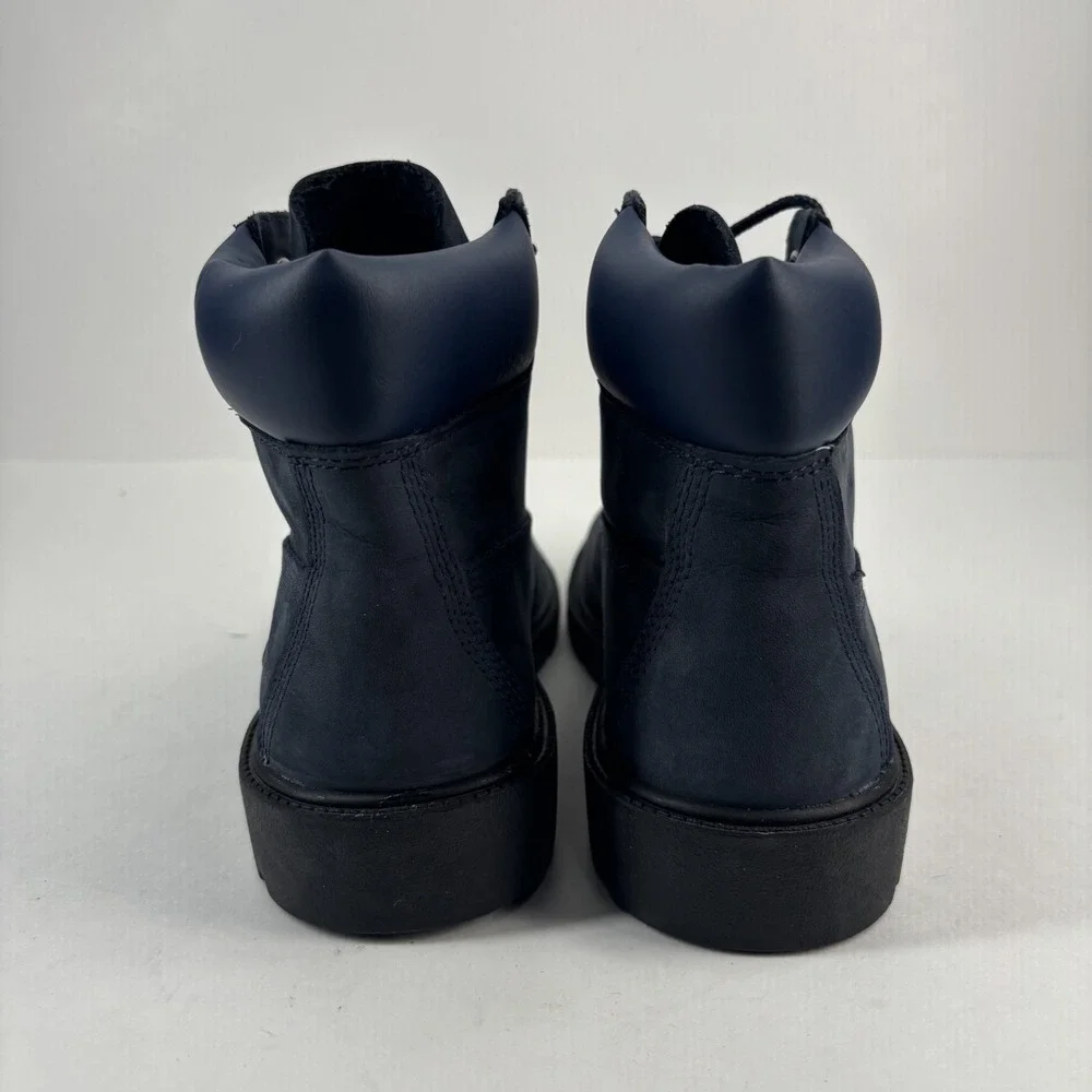 Timberland 6-Inch Youth Boys US 4 Navy Nubuck Waterproof Ankle Hiking Boot A6298